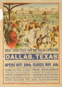 Great Texas State Fair Poster, 1894